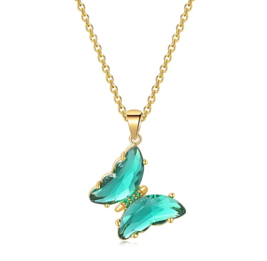 Rose Gold Plated Stylish Butterfly Jewellery Necklace Set for Women, Birthday Gift for girls and women Anniversary Gift for Wife-image-13