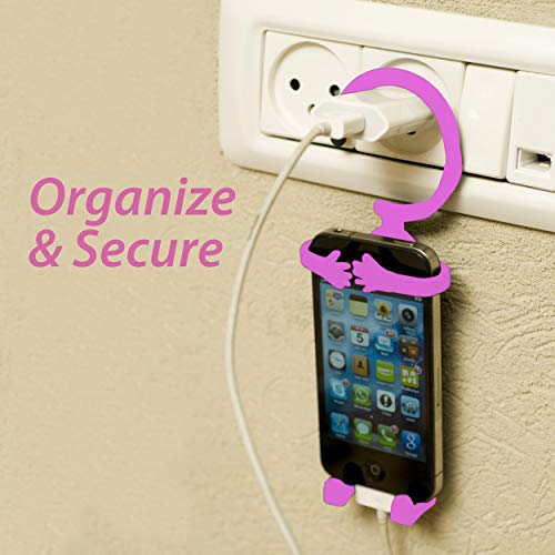 Bondi Silicon Flexible Cell Phone Holder, (Pink) - Thumbnail 5
