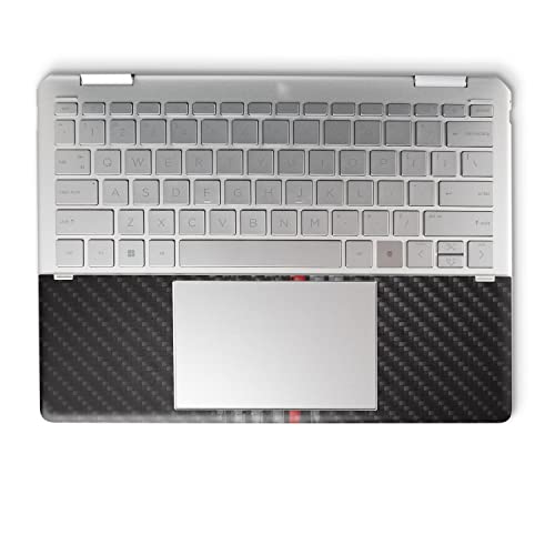 Image of MightySkins Carbon Fiber Skin Compatible with HP Spectre x360 14 inch (2022) Full Wrap Kit - Thin Red Line | Protective, Durable Textured Carbon Fiber Finish | Easy to Apply | Made in The USA