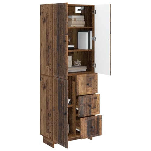 Estante de pared y mueble auxiliar rectangular de madera para ganar espacio en el hogar 5