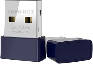 Wi-Fi Dongle, 150Mbps Mini Wireless Network USB Wi-Fi Adapter for PC Desktop Laptop(Supports Windows XP/7/8/8.1/10, OS X (10.9-10.13) and Linux, WPS, Soft AP, USB 2.0) (Black)