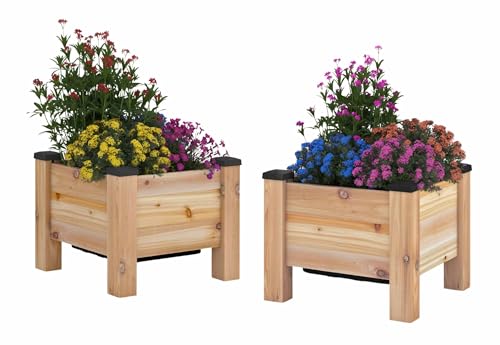 19 x 19 Cedar Entry Planter (2-Pack) Western Red Cedar | Made in Canada