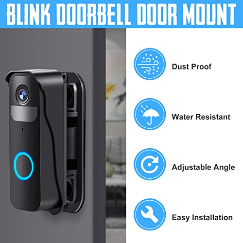 Blink Anti-Theft Video Doorbell Door Mount, Adjustable Angle Wall Mount For Blink Video Doorbell Mounting Bracket - Easy Installation Not Block Doorbell Motion Sensor #TOP1