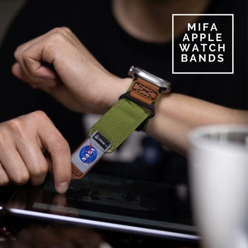 Made for Apple Watch Band NASA Licensed Rugged Nylon Leather Sports Strap With Woven Loop Design For iWatch 49mm/45mm/44mm/42mm - Image 3