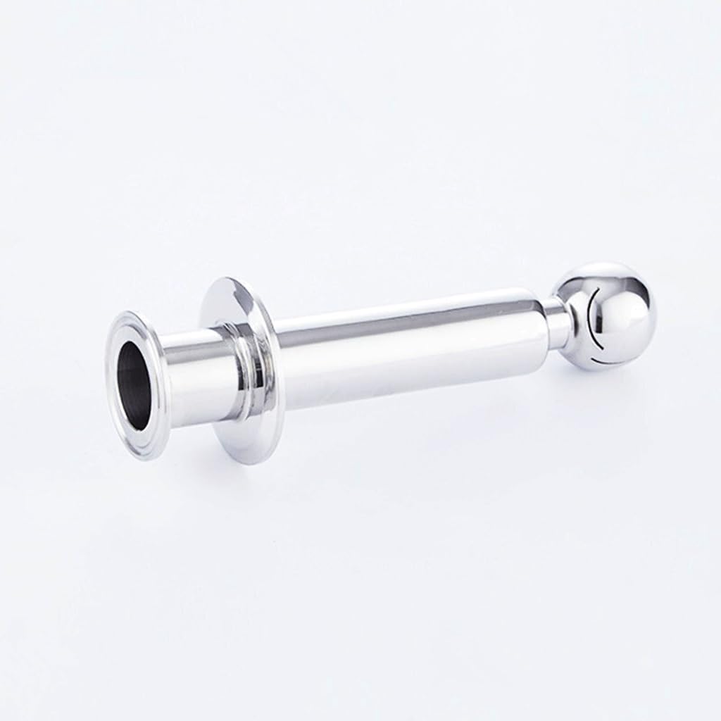 CIP - Herramienta de limpieza de tanques de 3,8 cm con triple abrazadera, acero inoxidable 304 para mejorar eficientemente el hogar, 50,5 x 50,5 mm, 1 unidad