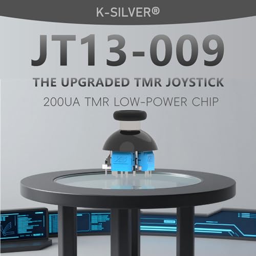 Image of VTLLN 320 Tension Adjustable TMR Magnetic Joystick Replacement, 30-80gf Force, Anti-drift Stick Repair Rotation Thumbstick Cap set for PS5 DualSense Controller