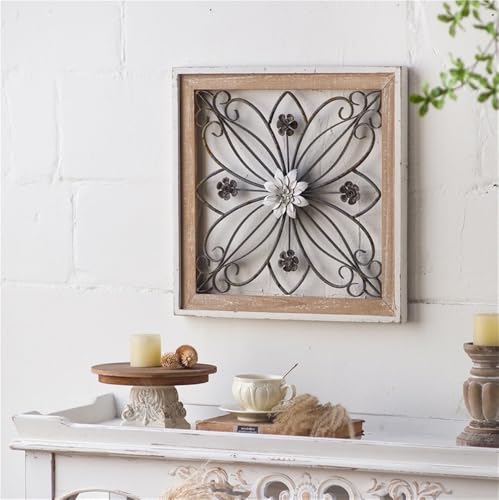 Tableau Fleuri Bois et Métal : Solution Déco pour Murs Vides et Blancs