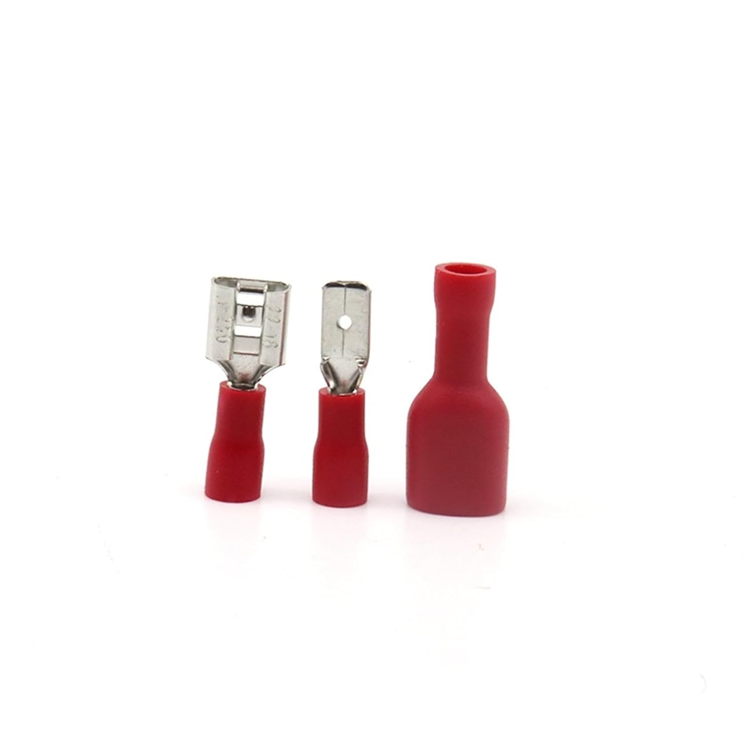 50セット/パック 圧着端子 オスとメス プレ絶縁ケーブル ワイヤコネクタ FDFD/FDD/MDD1.25-110/250 スプリ