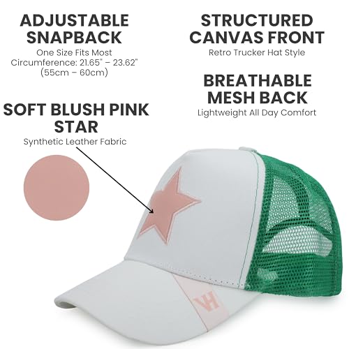 Image of VINTAGE HAVANA Trucker Hats Women | Mesh Adjustable Snapback Hat | Men & Women Cute Trendy Fashion Baseball Cap