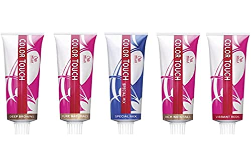 TINTE WELLA Colour Touch Tinte Semipermanente 55/65, Tono Castaño Claro Viola Caoba - 60 ml Cover