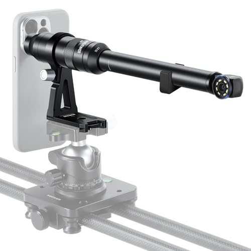NEEWER 90° 18mm 2X Macro Probe Lens with 17mm Thread for Mobile Video Recording, Compatible with iPhone Samsung, Includes 17mm Lens Adapter for NEEWER Phone Cage/Case, LS-51