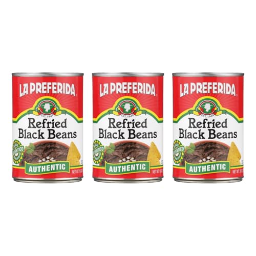 La Preferida Refried Black Beans (Made with Lard)