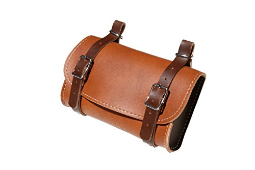 Hinten Sattel. Bike Bag Fahrrad Tasche. Gepäckträger. Fahrradgepäcktasche. Satteltasche, Fahrradtasche. Weinlese. Kunstleder. Farbe Honig/Brun. Made IN Italy (VIN_3 Eco_H/M) Cover