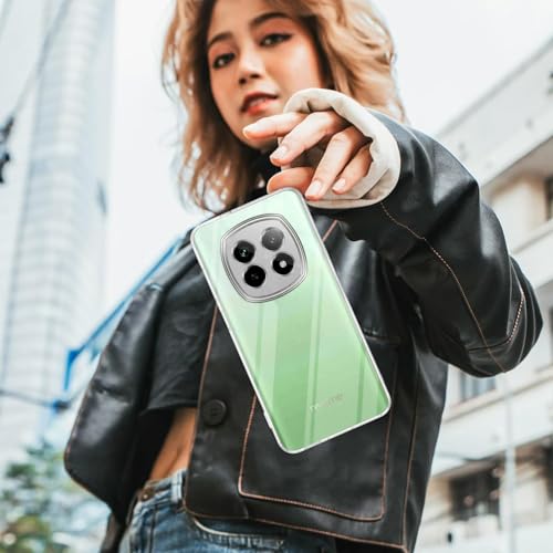Image of Jkobi Back Cover for Realme P2 Pro (Silicone Clear Shockproof Case with Camera Protection | Soft and Flexible | Transparent)