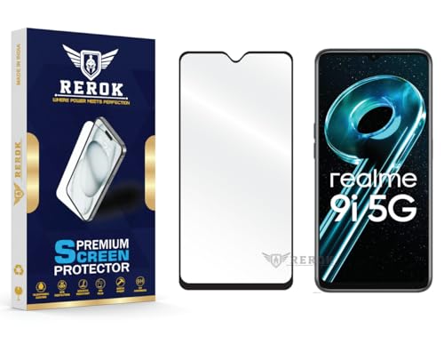 Image of Gorilla Tempered Glass Screen Protector Compatible with Realme 9i 5G [Pack of 1] | Edge-to-Edge, Bubble-Free, Case Friendly, Easy Installation Kit