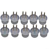 Eawfgtuw 10 Stück Widerstands-Decoder-Chip mit Abschirmfunktion, SRS-Lichteliminator für Auto-Sicherheitssystem, kompakter weißer Gummiwiderstand, 2 x 1 x 1 cm zum Fixieren