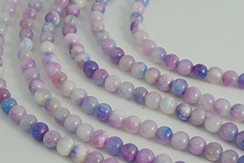 ビーズクラブ キャンディジェイド PR-38 ラウンド 6 mm 天然石 パステル カラフル 連売り パワーストーン ブレスレット