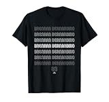 Retro Repeating Text Brennan Bernardino Boston Baseball T-Shirt