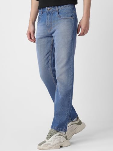 Image of Neostreak Men's Regular Fit Heavy Washed Jeans Stretchable