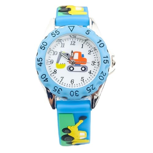 Kids Cartoon Watch, Unisex - 3-10 Years 3D Cartoon Japanese Quartz Silicone Strap, Boys & Girls Gift Watch