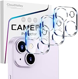 CloudValley Compatible with iPhone 14/14 Plus Camera Lens Protection, Anti Scrach HD Tempered Glass Shockproof Protective Film for iPhone 14 (6.1 inch)/ iPhone 14 Plus (6.7 inch) 2022 Release