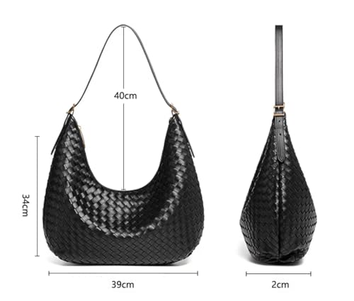 Woven Tote Bag for Women – Large Premium Vegan Leather Shoulder Handbag, Perfect for Work, Travel, and Daily Use3