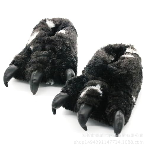 Bear Paw Slippers Women's Bear Paw Monster Feet Slippers Halloween Shoes Adult Halloween Costumes 2025 Funny Boots for Women Fuzzy Boots Fur Boots Cute New Year Gift Christmas Gift Funny Unique Claws