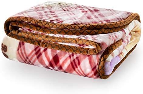 Extremely Soft Plush Mink Baby Toddler Blanket – Versatile Crib and Stroller Cover for Newborn Infants, Toddlers and Kids - Warm Fluffy and Breathable Nursery Cover - 41" x 53" (Brown)