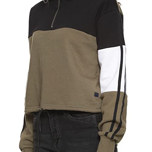 Image of Campus Sutra Cotton Women Hooded Sweatshirt