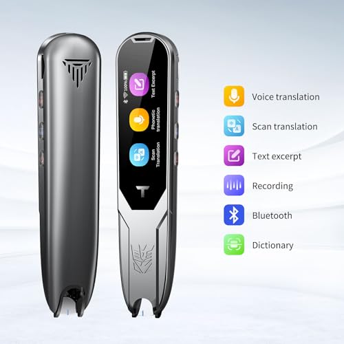 Image of Translator Pen, Reading Pen for Dyslexia, Traductor De Voz Instantaneo, Pen Scanner Text to Speech Device, Scan Reader Pen OCR Digital Pen Reader, Wireless Translation Pen Scanner for Students Adults