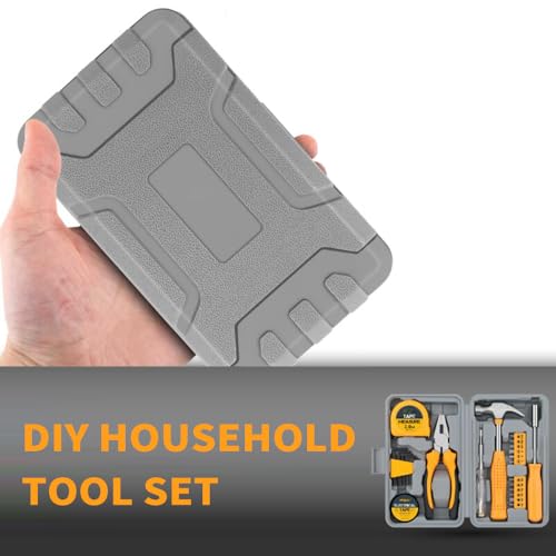 Kit de herramientas básico para hogar 24 piezas amarillo miniatura 5