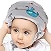 IULONEE Bébé Casque de Protection Chapeau Infantile Tête de Protection Chapeau de Coton pour Enfant Réglable Casque de Sécurité(Gris)