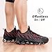 Men's Running Shoes Breathable Mesh Trail Runners Fashion Blade Sneakers Non Slip Gym Sport Trainer Casual Athletic Walking Shoes Black/Red