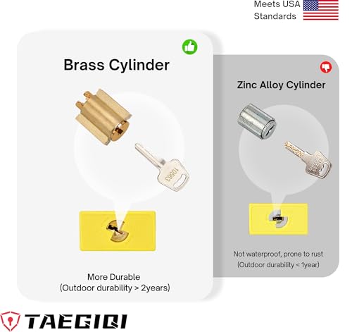 Image of Lockout Tagout Locks with Brass Core, Keyed Different, 10 Yellow Safety Padlocks Keyed Different, 1 Keys Per Lock, OSHA Compliant Loto Locks for Electrical Lock Out Tag Out Kits