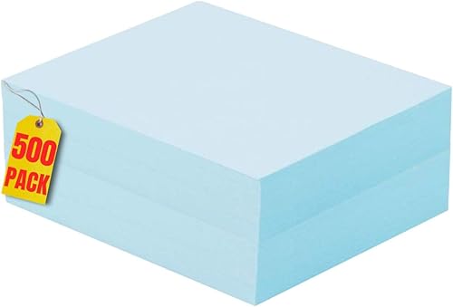 Papel de copia azul, papel de copia de color 8.5 x 11 pulgadas, resma azul de 20#, papel de copia azul, papel de copia para impresora, 500 hojas