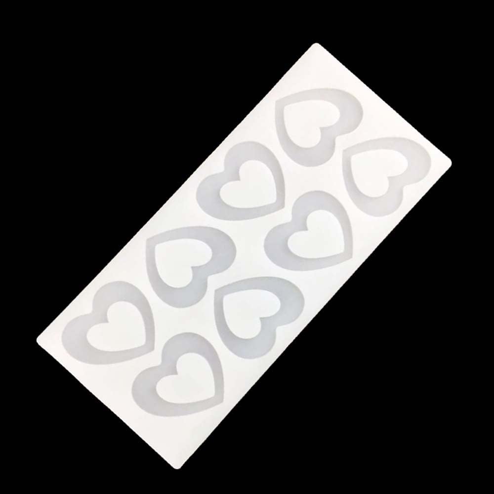 RELAND SUN 3D Star Silicone Mold Cake Tools Round Cupcake Heart Chocolate Mould Muffin Pan Baking (heart)