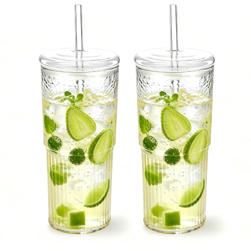 MINGHYZYA 2‑Pack 20oz Borosilicate Glass...