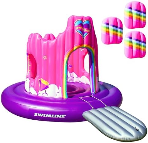 SWIMLINE Giant Inflatable Unicorn Castle Pool Float For Kids And ...