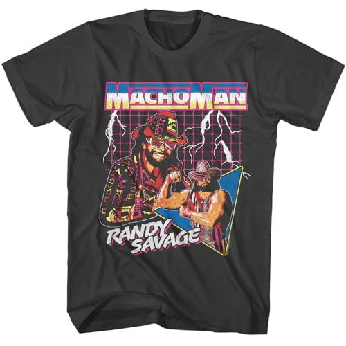 Amazon.com: Macho Man Randy Savage Lightning Bolts Retro Mens