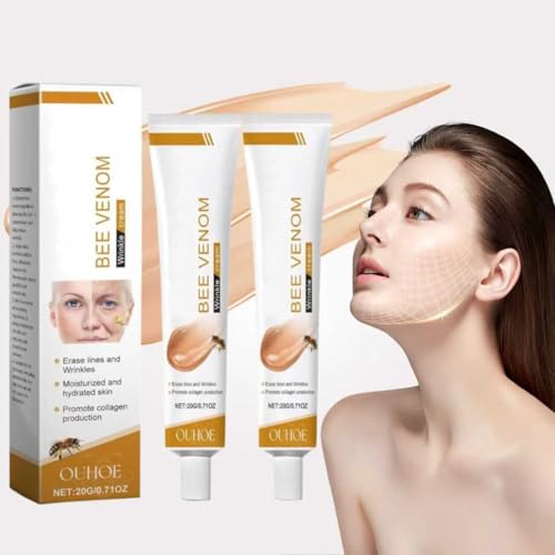 Arricchita con estratto di gif d'api, questa crema antirughe idrata la pelle in modo profondo, migliorando così efficacemente secchezza, linee sottili e altri problemi della pelle (2 pezzi)