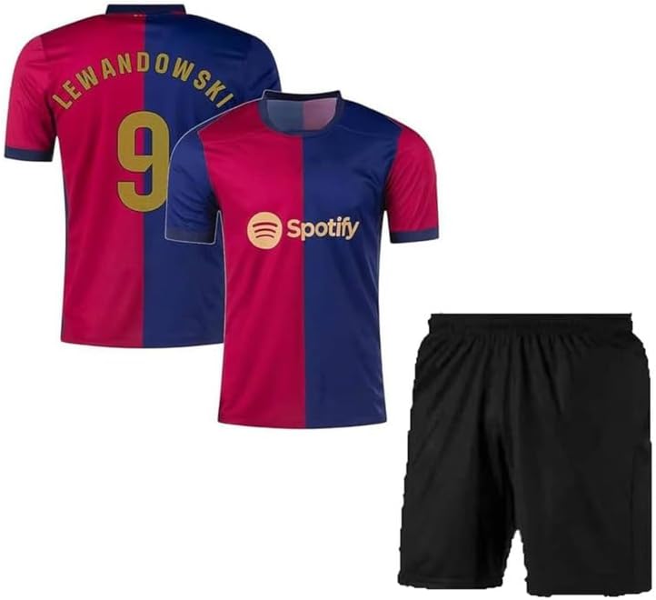RJMLamine Yamal Jersey Barcelona Tshirt with Shorts 2024/25 for (Men,Kid's,Boy's)
