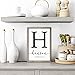Framed Family Name Sign Personalized Monogram - Choose from Four Sizes (16