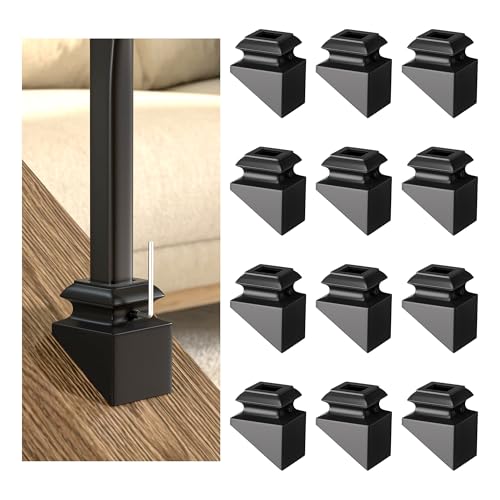Antsky Iron Baluster Shoes 12 Pack, Slant Shoes, Stair Baluster
