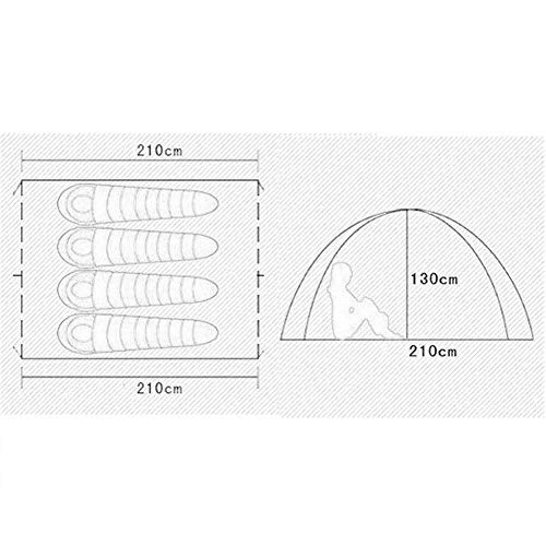 Carpa Camping Familiar GeRRiT para 3-4 Personas Impermeable miniatura 2