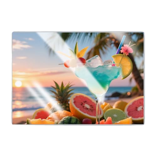 Tabla de cortar rectangular de vidrio templado CALCA 12 unidades miniatura 2