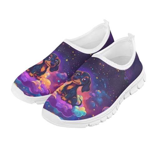 Kids Slip On Tennis Shoes Non Slip Girls Running Sports Shoes for Daily Wear - Main Image