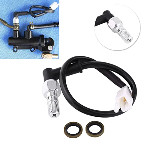 Interruttore Idraulico Freno Moto Luce Posteriore del Freno Idraulico Universale sensore Stop Freno Radiale Interruttore Stop per Moto del Freno Idraulico Freno del Motociclo (M10*1.25MM)
