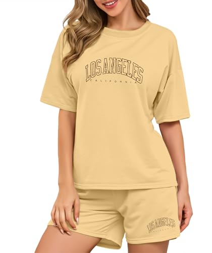 Image of SHODOX Womens Cotton Blend Printed Tshirt and Short Co-ords Set (Pack of 1)