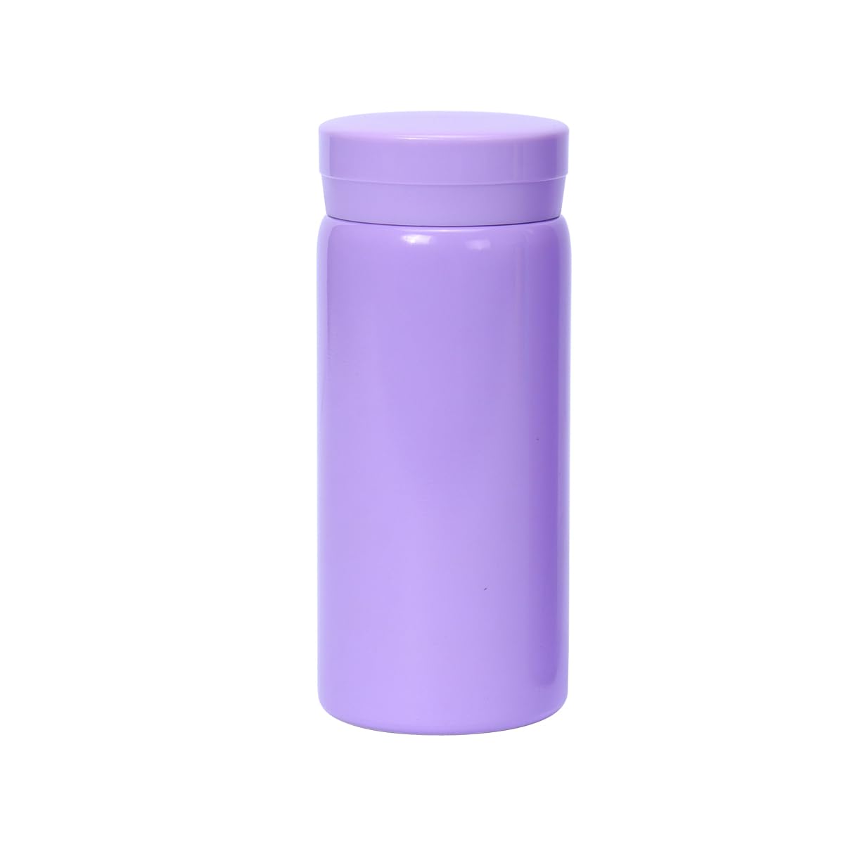 Small Flask, Cute Water Bottle, Vacuum Insulated Flask for Hot & Cold Drink, Keep 12H Hot & 6H Cold (Purple, 200ml)