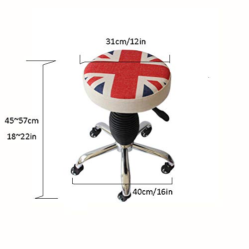 Tabouret de traitement à roulettes rose pour travailler sans douleur